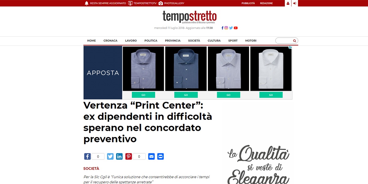 Vertenza Print center: ex dipendenti in difficoltà economiche sperano nel Concordato preventivo